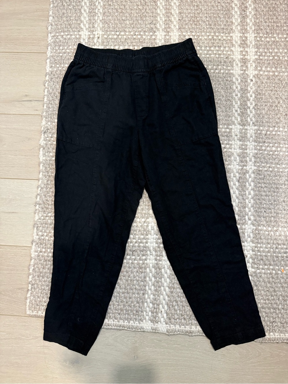 Old Navy linen blend black pants